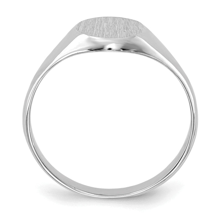 14k White Gold Engraveable Signet Children's Ring