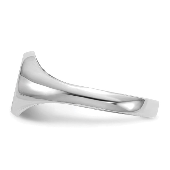 14k White Gold Engraveable Signet Children's Ring