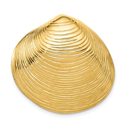 14k Yellow Gold Clam Shell Slide Pendant at $ 853.02 only from Jewelryshopping.com