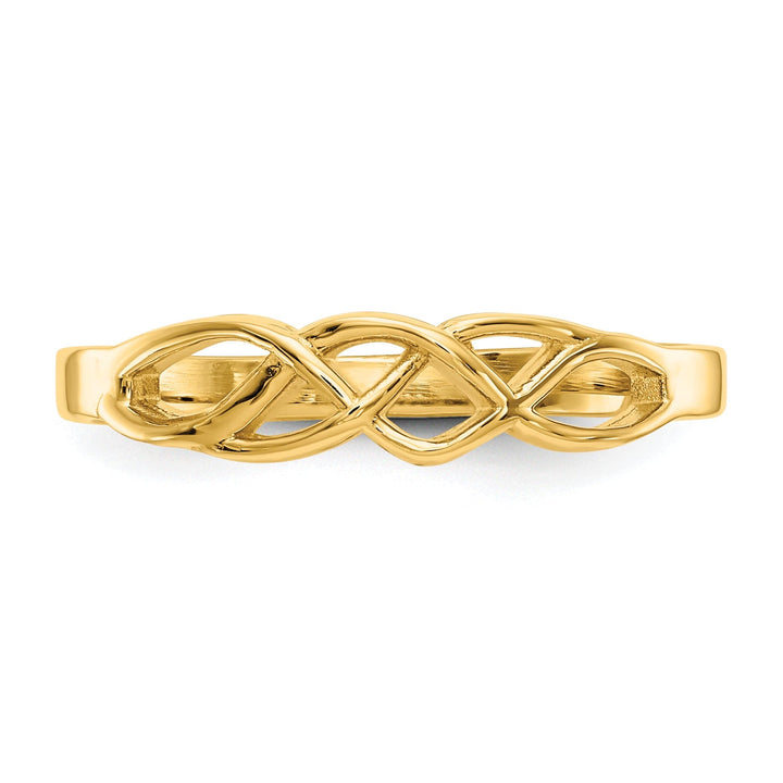 14k Yellow Gold Free Form Knot Ring