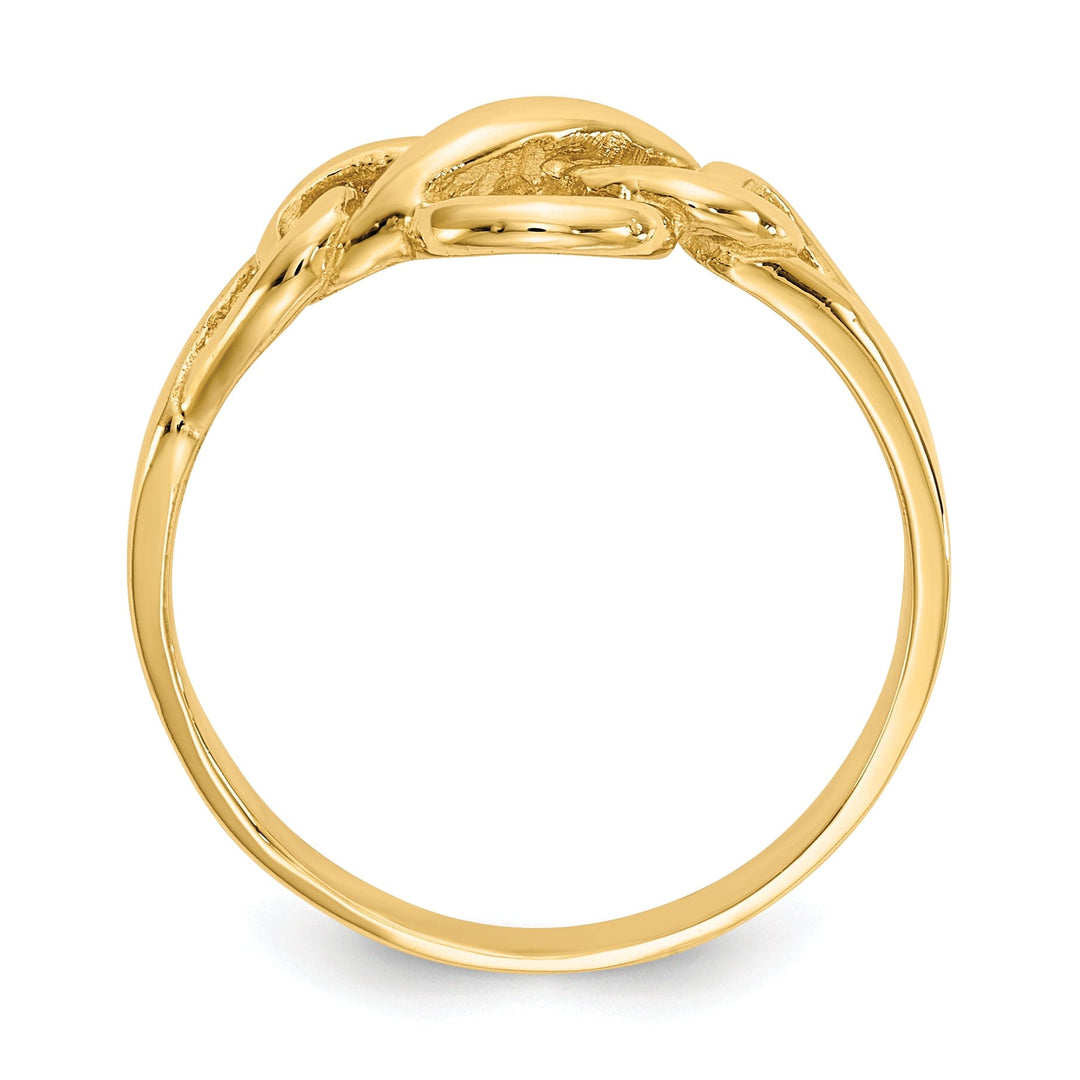 14k Yellow Gold Free Form Knot Ring