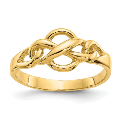 14k Yellow Gold Free Form Knot Ring