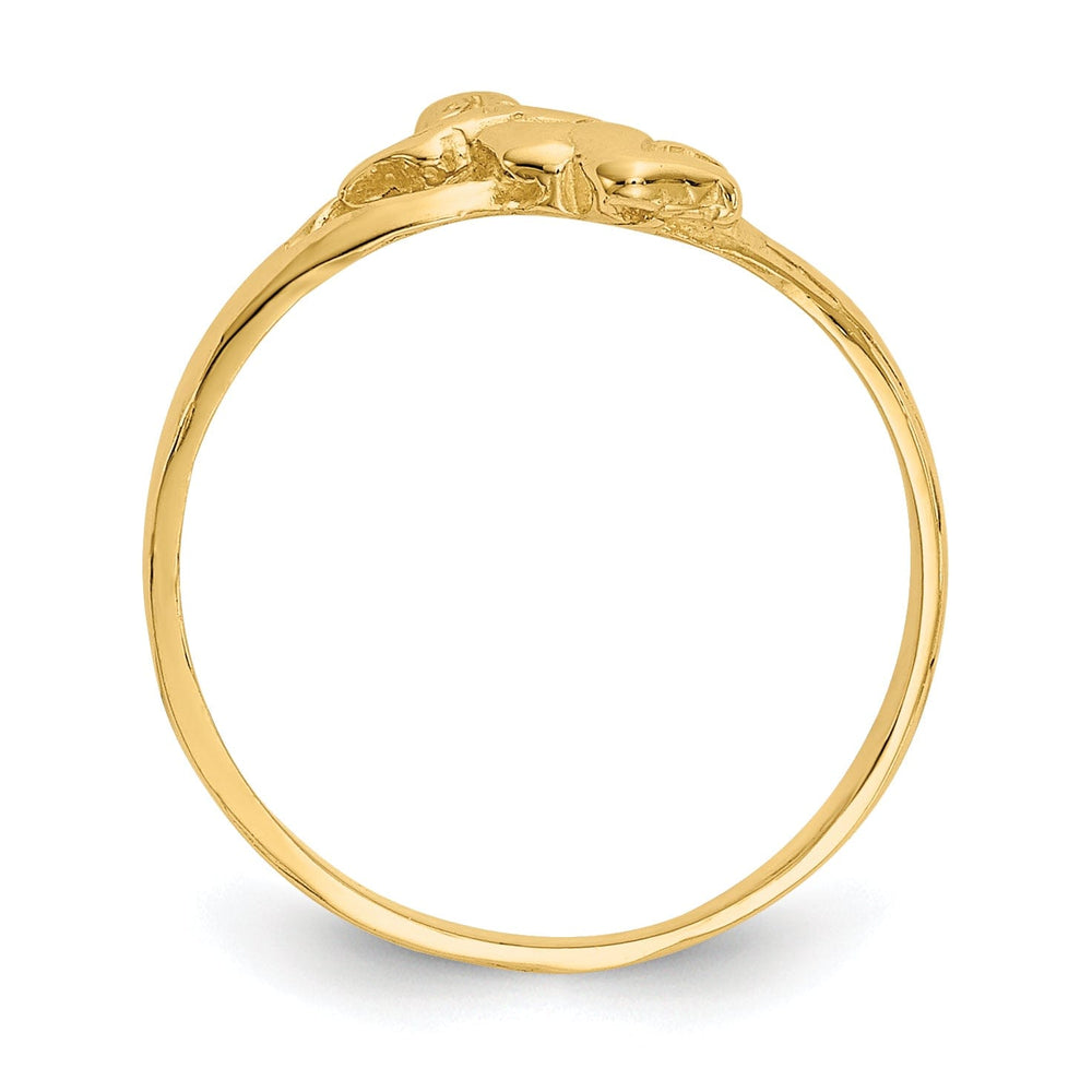 14k Yellow Gold Angel Baby Children's Ring
