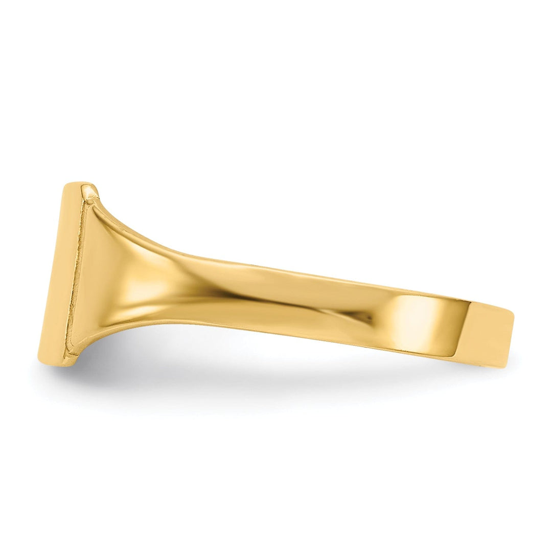 14k Yellow Gold Square Signet Baby Ring