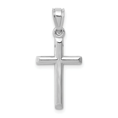 14k White Gold Hollow Cross Pendant at $ 49.05 only from Jewelryshopping.com