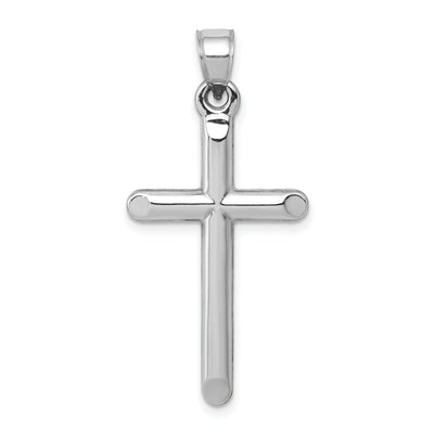 14k White Gold Hollow Cross Pendant at $ 89.08 only from Jewelryshopping.com