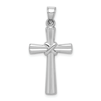 14k White Gold Hollow Cross Pendant at $ 94.06 only from Jewelryshopping.com