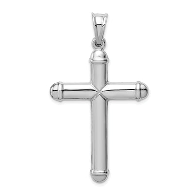 14k White Gold Hollow Cross Pendant at $ 271.2 only from Jewelryshopping.com