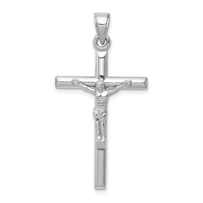 14k White Gold Hollow Cross Crucifix Pendant at $ 102.07 only from Jewelryshopping.com