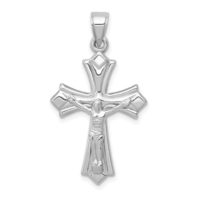 14k White Gold Reversible Crucifix Cross Pendant at $ 122.09 only from Jewelryshopping.com