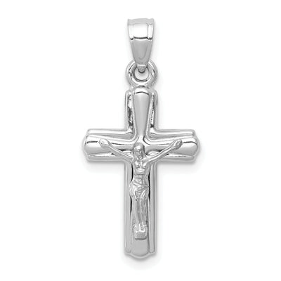 14k White Gold Reversible Crucifix Cross Pendant at $ 82.06 only from Jewelryshopping.com