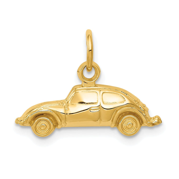 14k Yellow Gold Polished Finish Car Charm Pendant