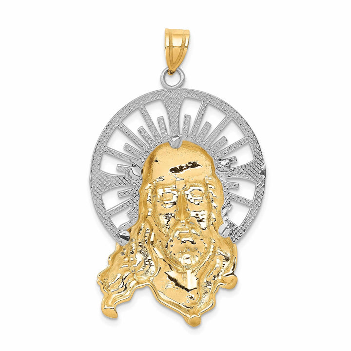 14K Tri Color Gold Christ Pendant