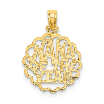 14k Yellow Gold Polished Just Married Pendant at $ 63.21 only from Jewelryshopping.com