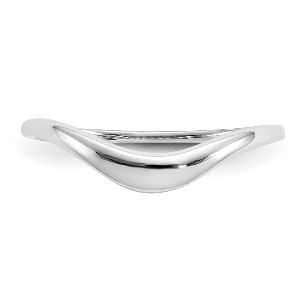 14k White Gold Timeless Creations Swirl Ring