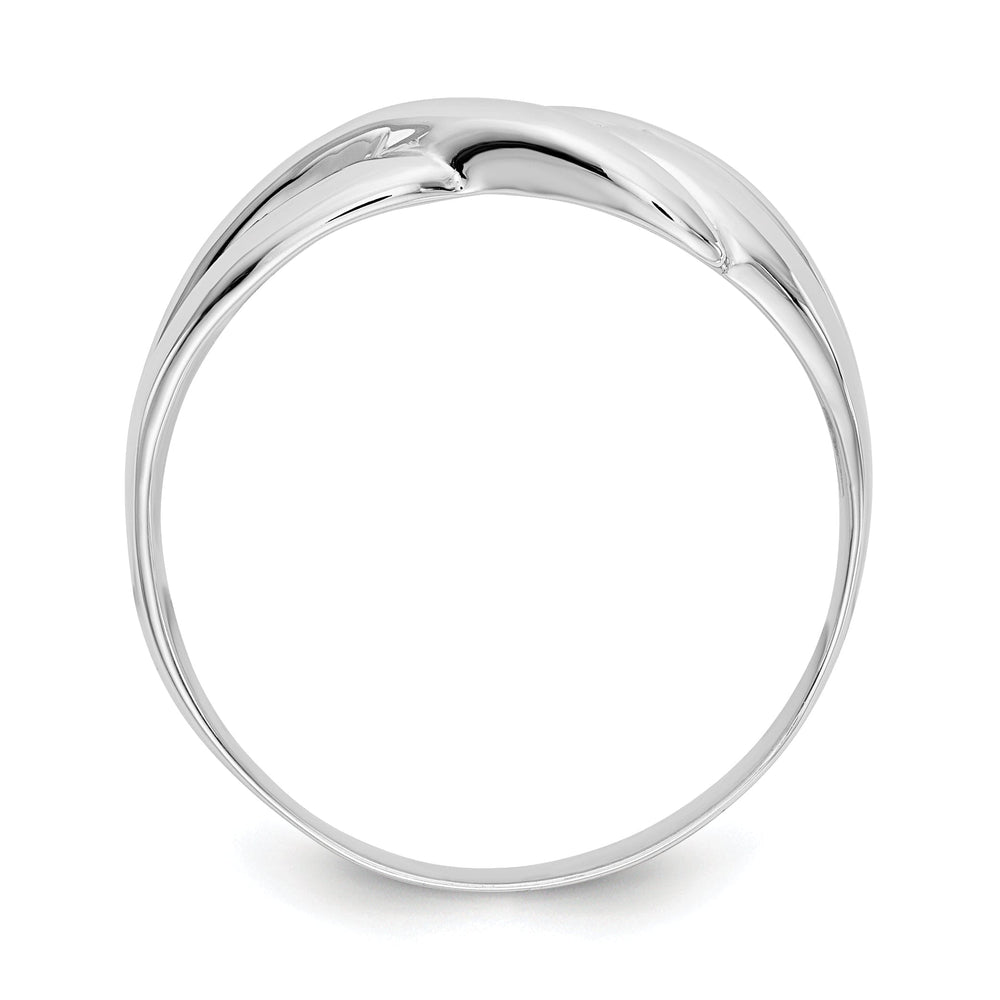 14k White Gold Timeless Creations X Dome Ring