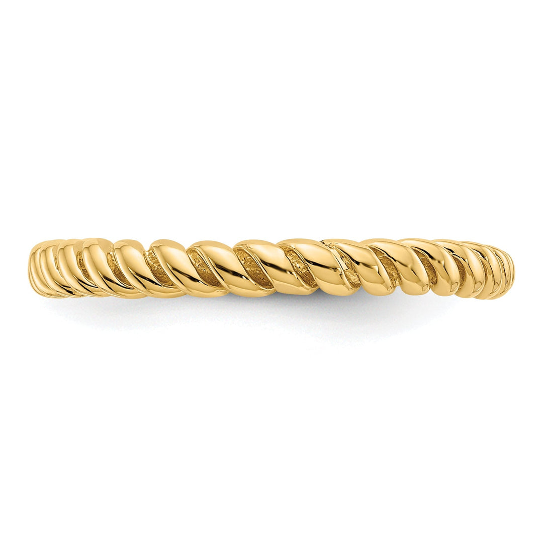 14k Yellow Gold Timeless Creations Twisted Band