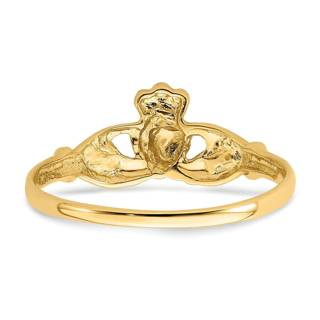 Ladies 14kt yellow gold claddagh ring