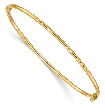 14k Yellow Gold Hinged Bangle Bracelet at $ 310.17 only from Jewelryshopping.com