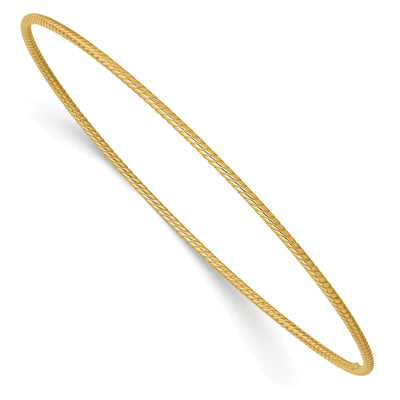 14k Yellow Gold Twist Bangle Bracelet at $ 188.72 only from Jewelryshopping.com
