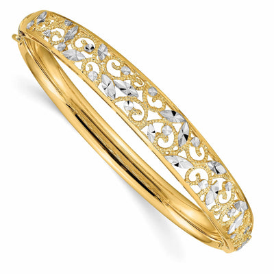 14k Gold Gold D.C Bangle Bracelet at $ 1166.51 only from Jewelryshopping.com