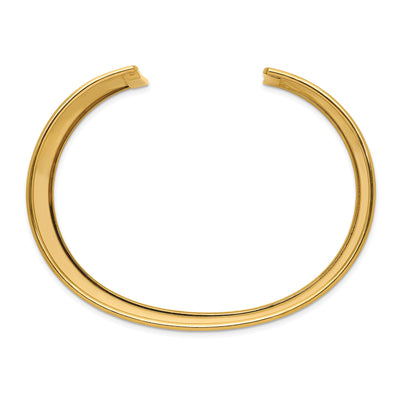 14k Yellow Gold 47MM wide Polished Cuff Bangle at $ 5164.24 only from Jewelryshopping.com