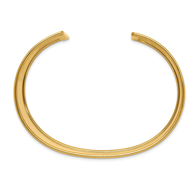 14k Yellow Gold 37MM wide Polished Cuff Bangle at $ 4497.71 only from Jewelryshopping.com