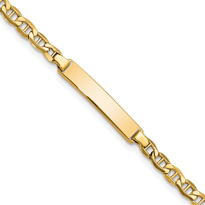 14K Yellow Gold Childrens Anchor ID Bracelet at $ 210.13 only from Jewelryshopping.com