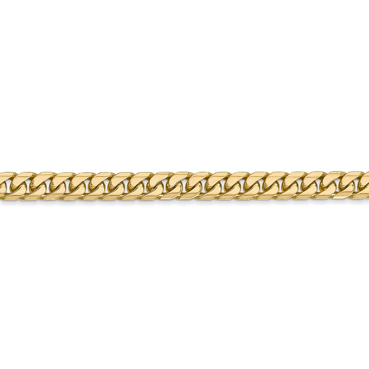 14k Yellow Gold 4.30-mm Domed Curb Link Chain