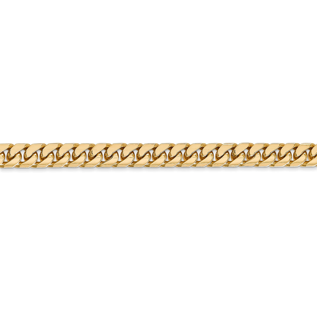 14k Yellow Gold 5.00-mm Domed Curb Link Chain