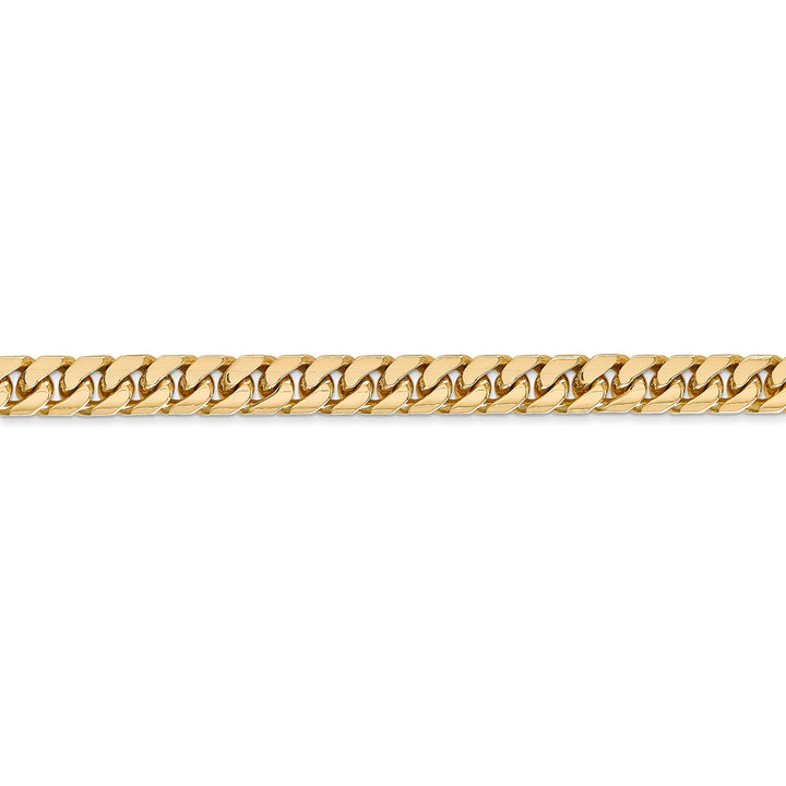 14k Yellow Gold 5.00-mm Domed Curb Link Chain