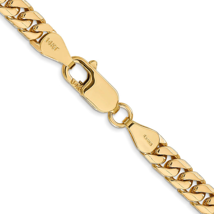 14k Yellow Gold 5.00-mm Domed Curb Link Chain