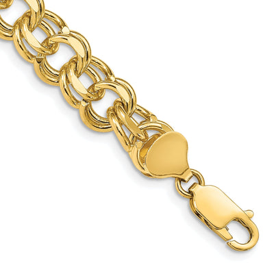 14k Yellow Gold Double Link Charm Bracelet at $ 1968.34 only from Jewelryshopping.com