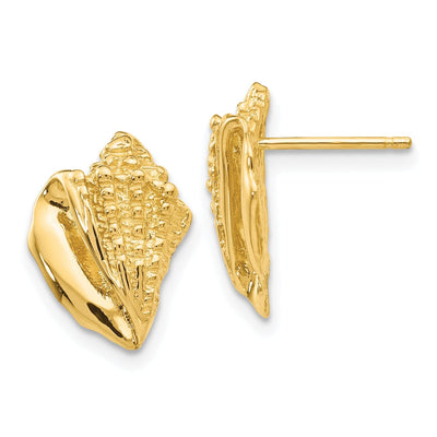 14k Yellow Gold Conch Shell Earrings at $ 269.93 only from Jewelryshopping.com