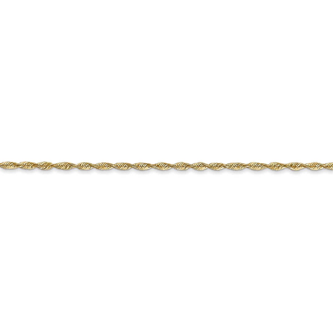 14k Yellow Gold 1.50mm D.C ExtraLight Rope Chain