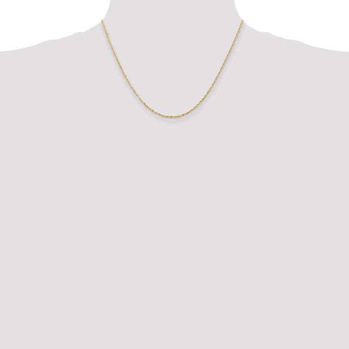 14k Yellow Gold 1.50mm D.C ExtraLight Rope Chain