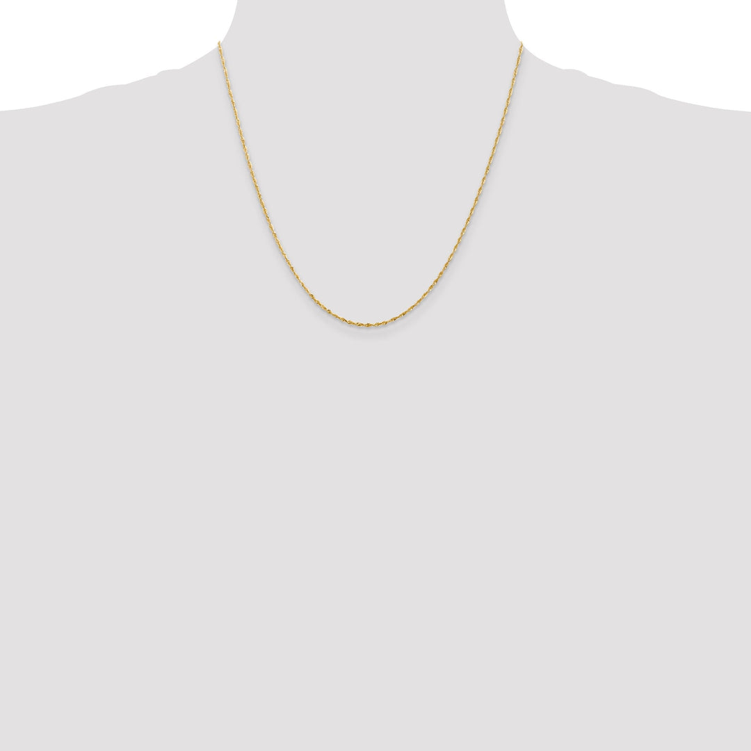 14k Yellow Gold 1.50mm D.C ExtraLight Rope Chain