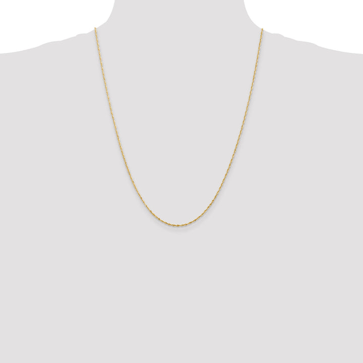 14k Yellow Gold 1.50mm D.C ExtraLight Rope Chain