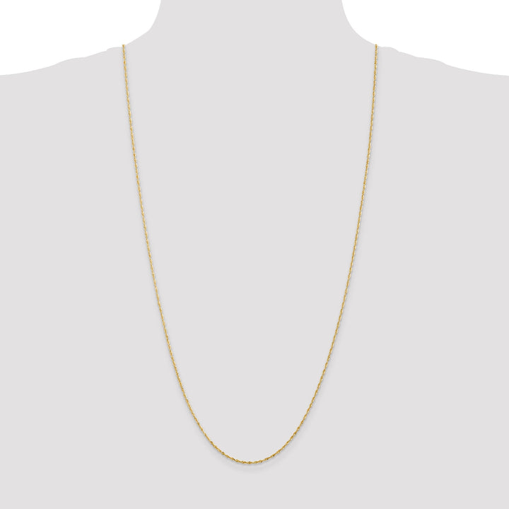 14k Yellow Gold 1.50mm D.C ExtraLight Rope Chain