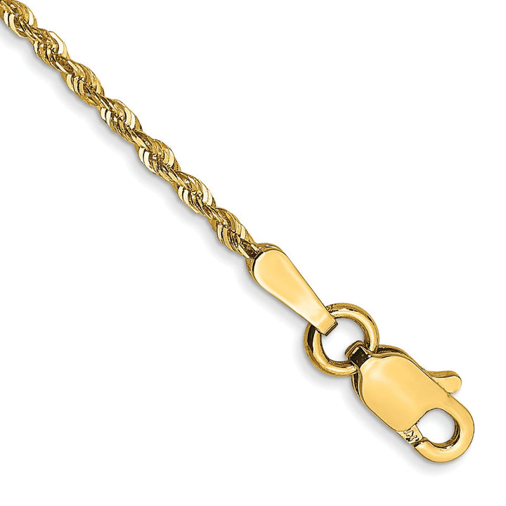 14k Yellow Gold 1.50mm D.C ExtraLight Rope Chain