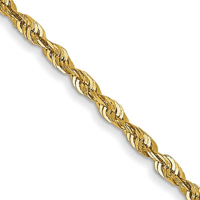 14k Yellow Gold 1.50mm D.C ExtraLight Rope Chain at $ 104.31 only from Jewelryshopping.com