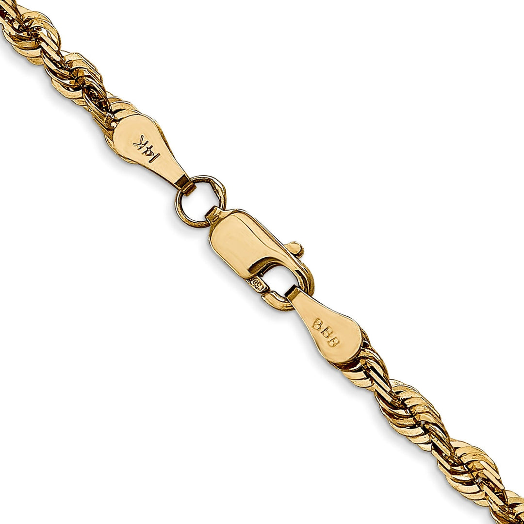 14k Yellow Gold 3.47mm DC ExtraLight Rope Chain