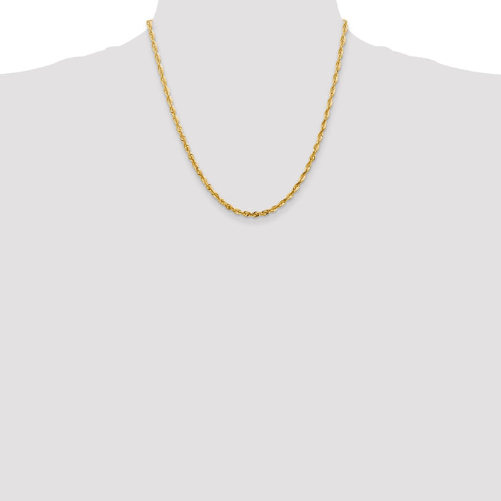 14k Yellow Gold 3.47mm DC ExtraLight Rope Chain