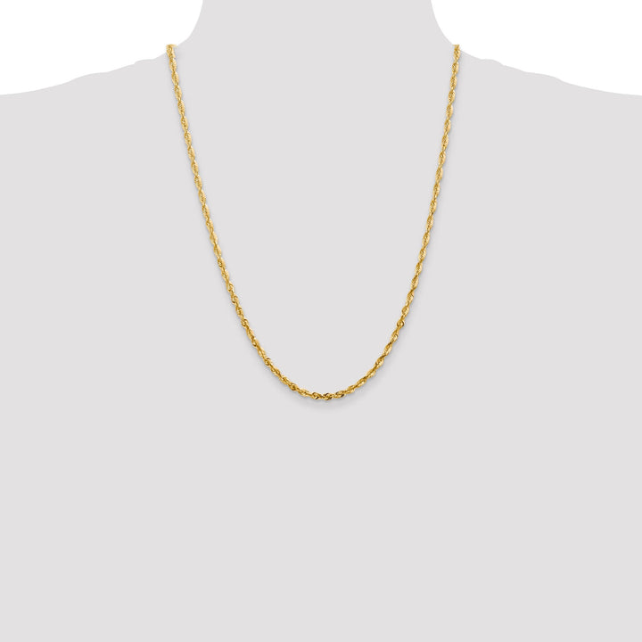 14k Yellow Gold 3.47mm DC ExtraLight Rope Chain