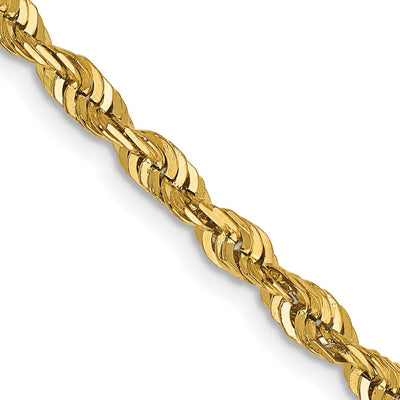 14k Yellow Gold 3.47mm DC ExtraLight Rope Chain at $ 423.53 only from Jewelryshopping.com