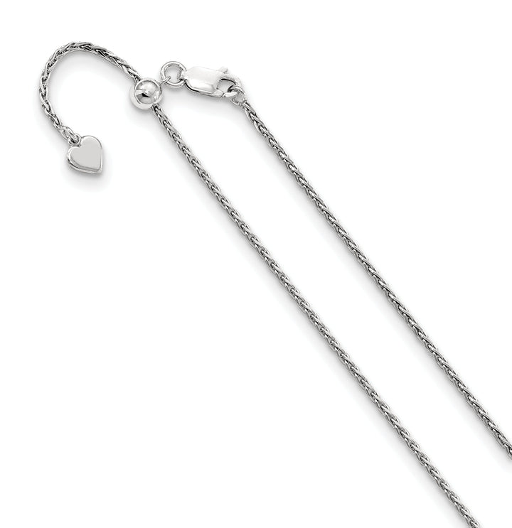 Sterling Silver 1.5 mm Adjustable Spiga Chain