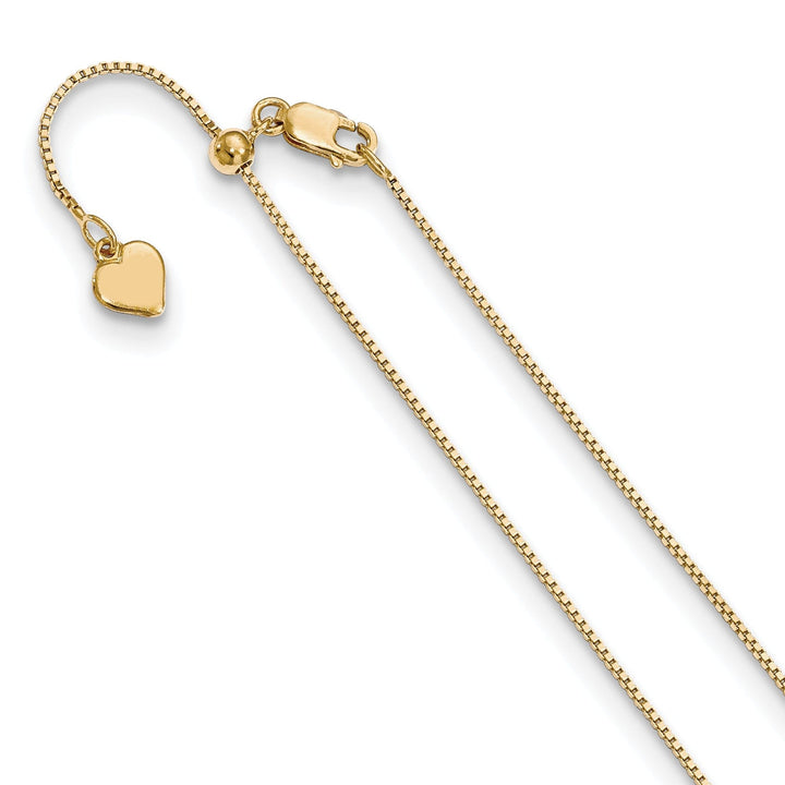 Silver .85 mm Gold-plated Adjustable Box Chain