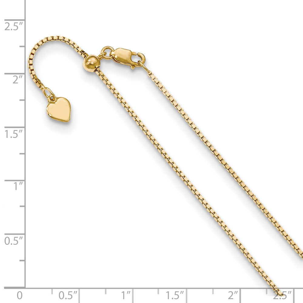 Silver 1.1 mm Gold-plated Adjustable Box Chain