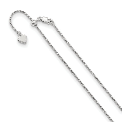 Silver 1.1 m D.C 22 inch Adjustable Spiga Chain