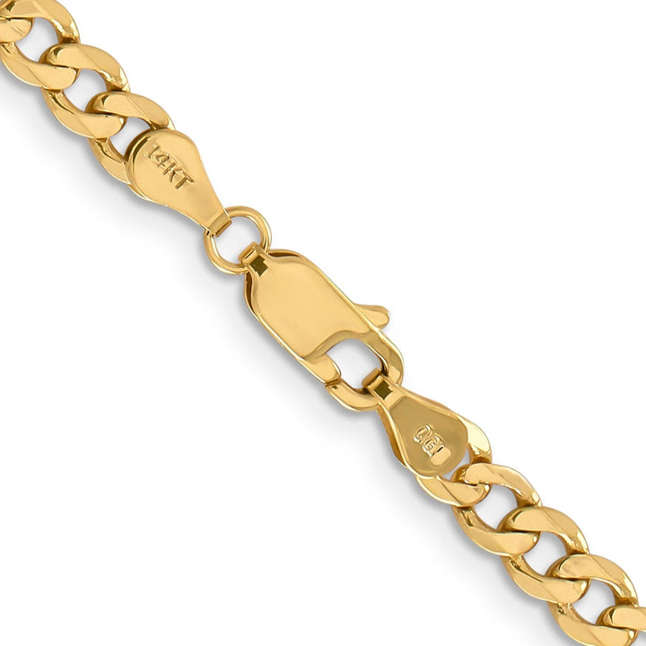 14k Yellow Gold 4.75-mm Flat Solid Figaro Chain